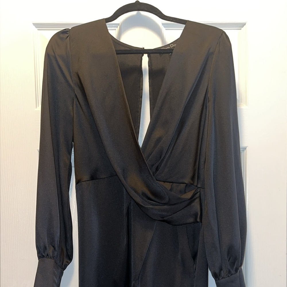 Sophisticated Black Long Sleeve Dress
